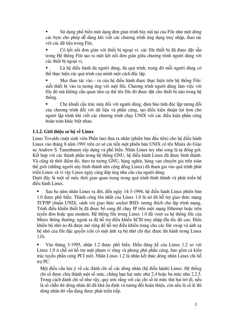 image for page Giáo trình Hệ điều hành Unix Linux Hà Quang Thụy