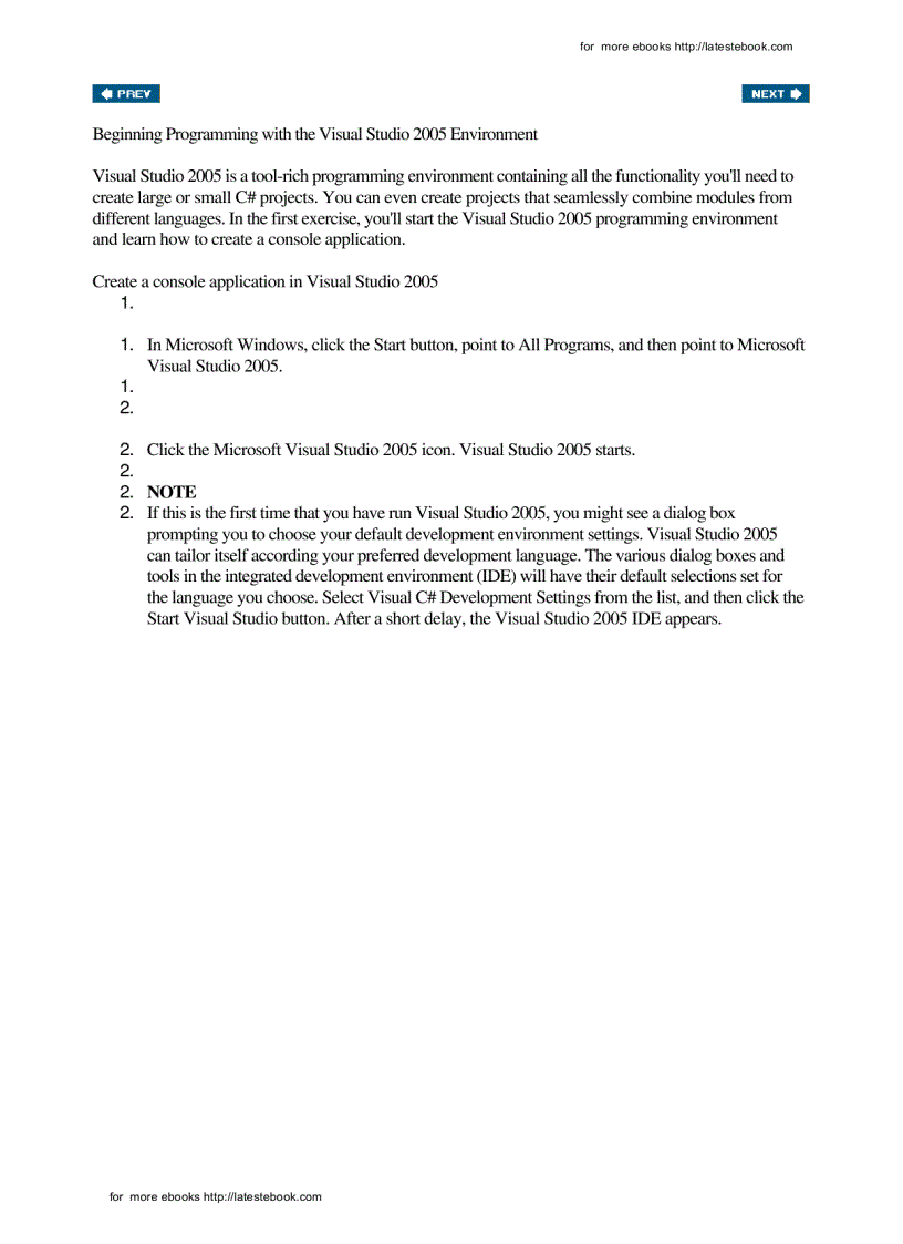 image for page Microsoft Visual C 2005 Step by Step