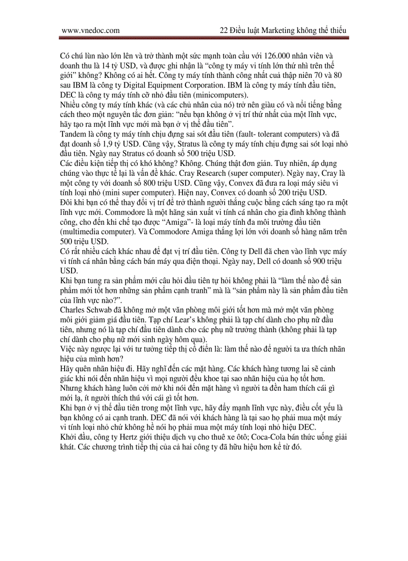 image for page Những quy luật bất biến trong Marketing