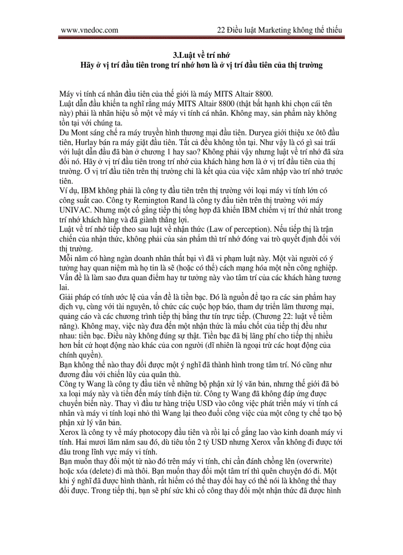 image for page Những quy luật bất biến trong Marketing