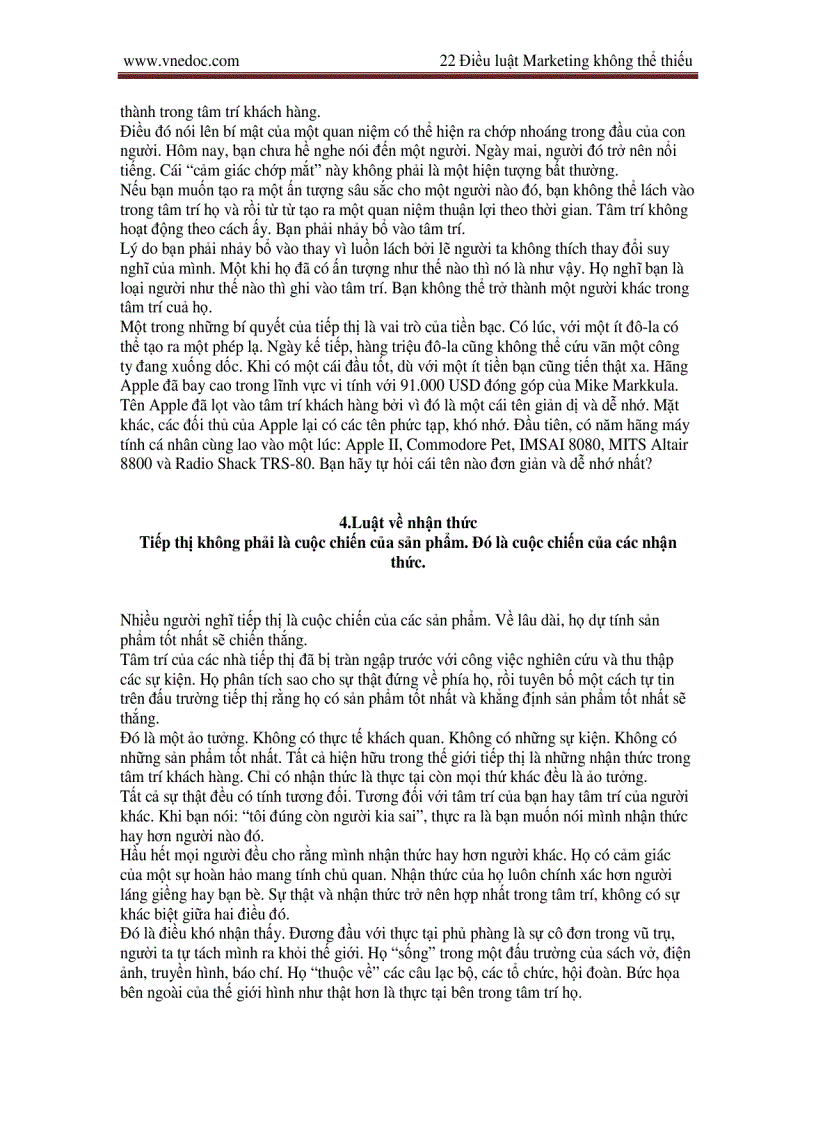 image for page Những quy luật bất biến trong Marketing