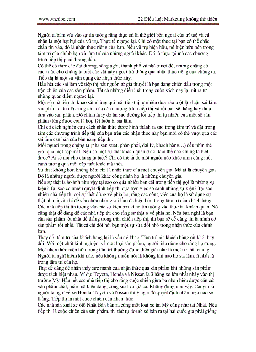 image for page Những quy luật bất biến trong Marketing