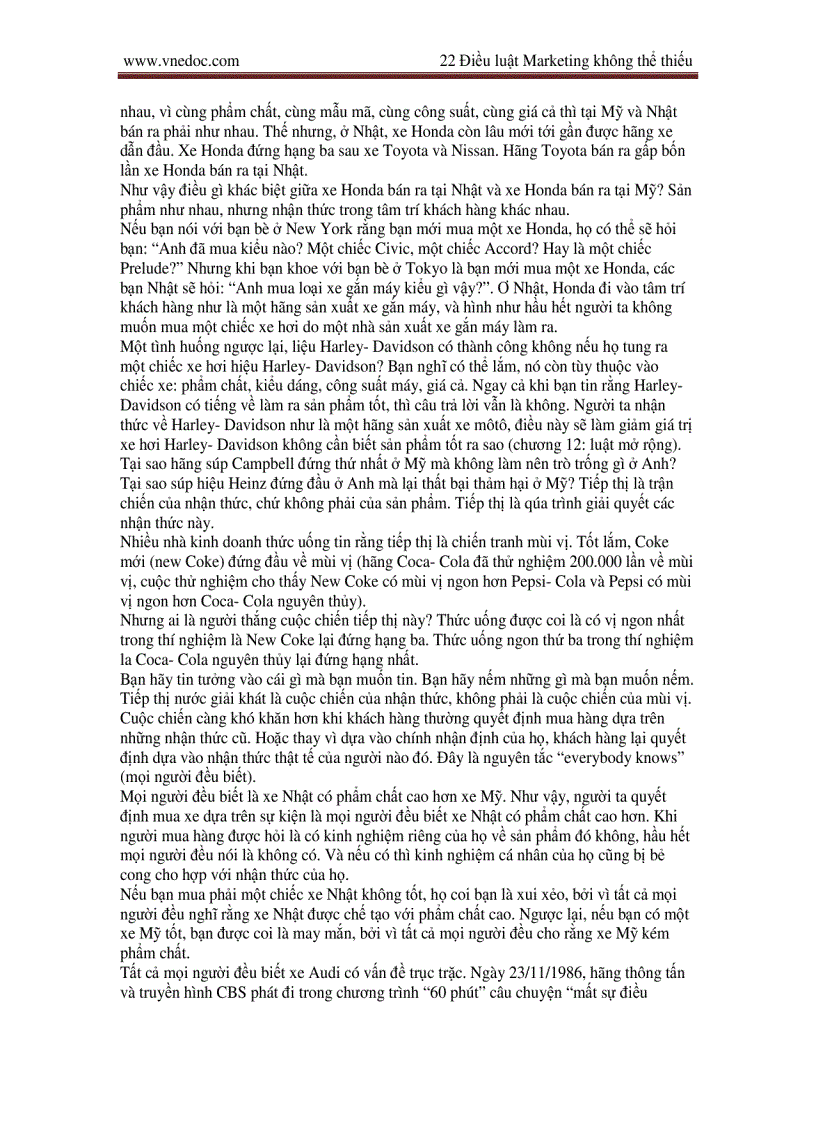 image for page Những quy luật bất biến trong Marketing