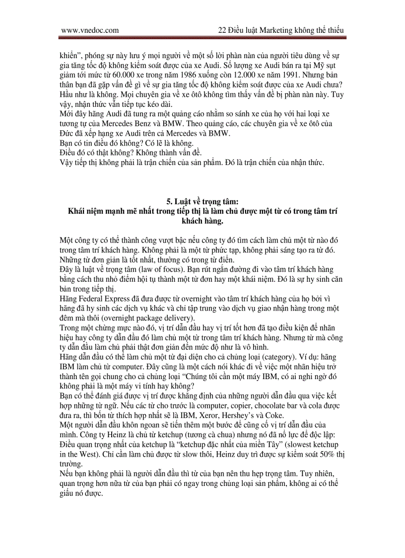 image for page Những quy luật bất biến trong Marketing