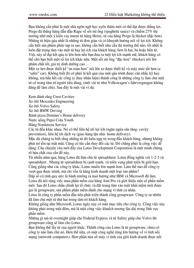 image for page Những quy luật bất biến trong Marketing