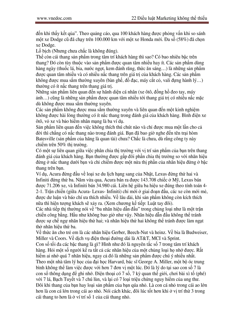 image for page Những quy luật bất biến trong Marketing