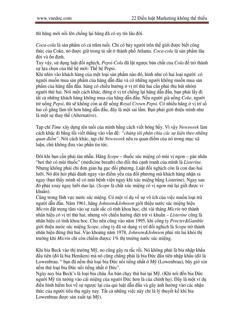 image for page Những quy luật bất biến trong Marketing