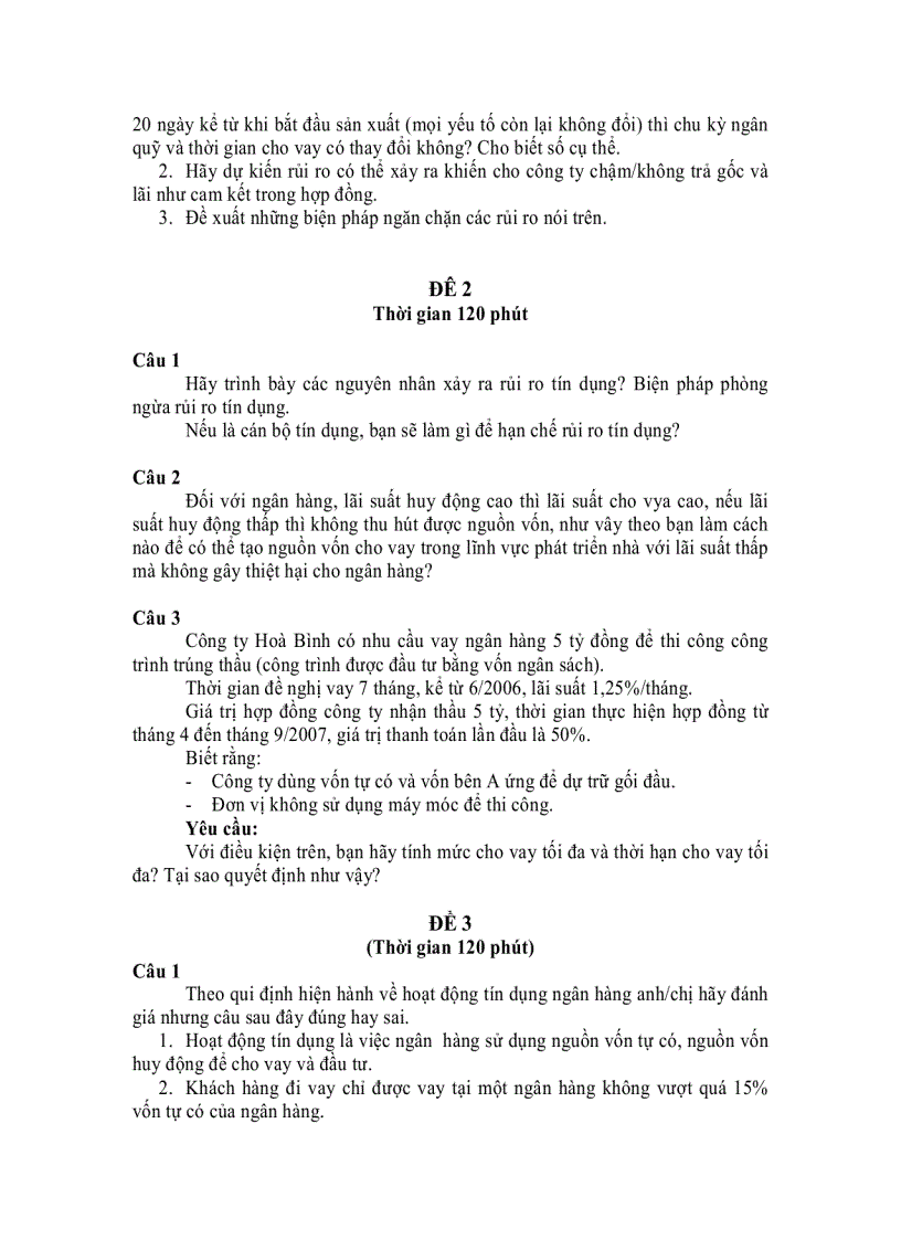 image for page Đề thi tuyển vào ngân hàng Agribank