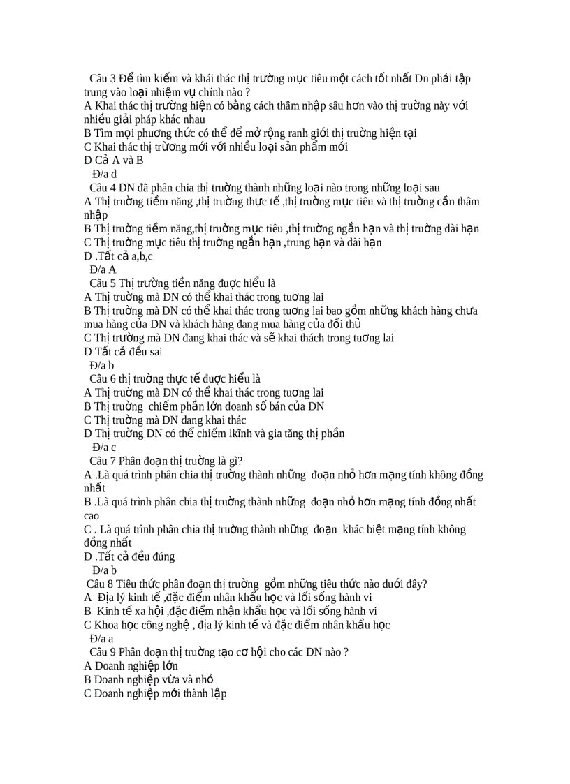 image for page Bộ đề Trắc Nghiệm Môn Marketing