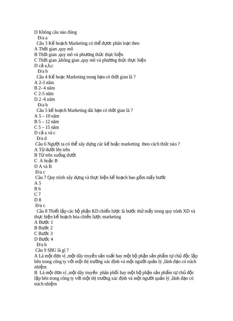 image for page Bộ đề Trắc Nghiệm Môn Marketing