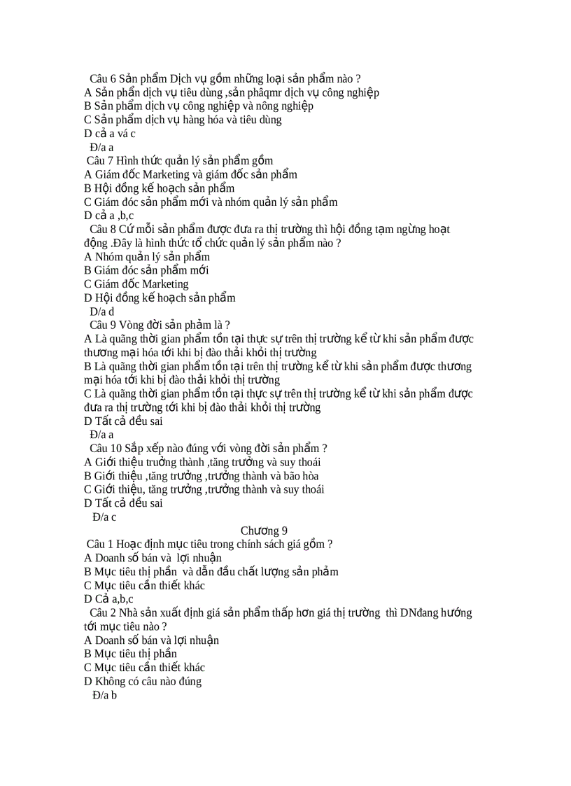 image for page Bộ đề Trắc Nghiệm Môn Marketing