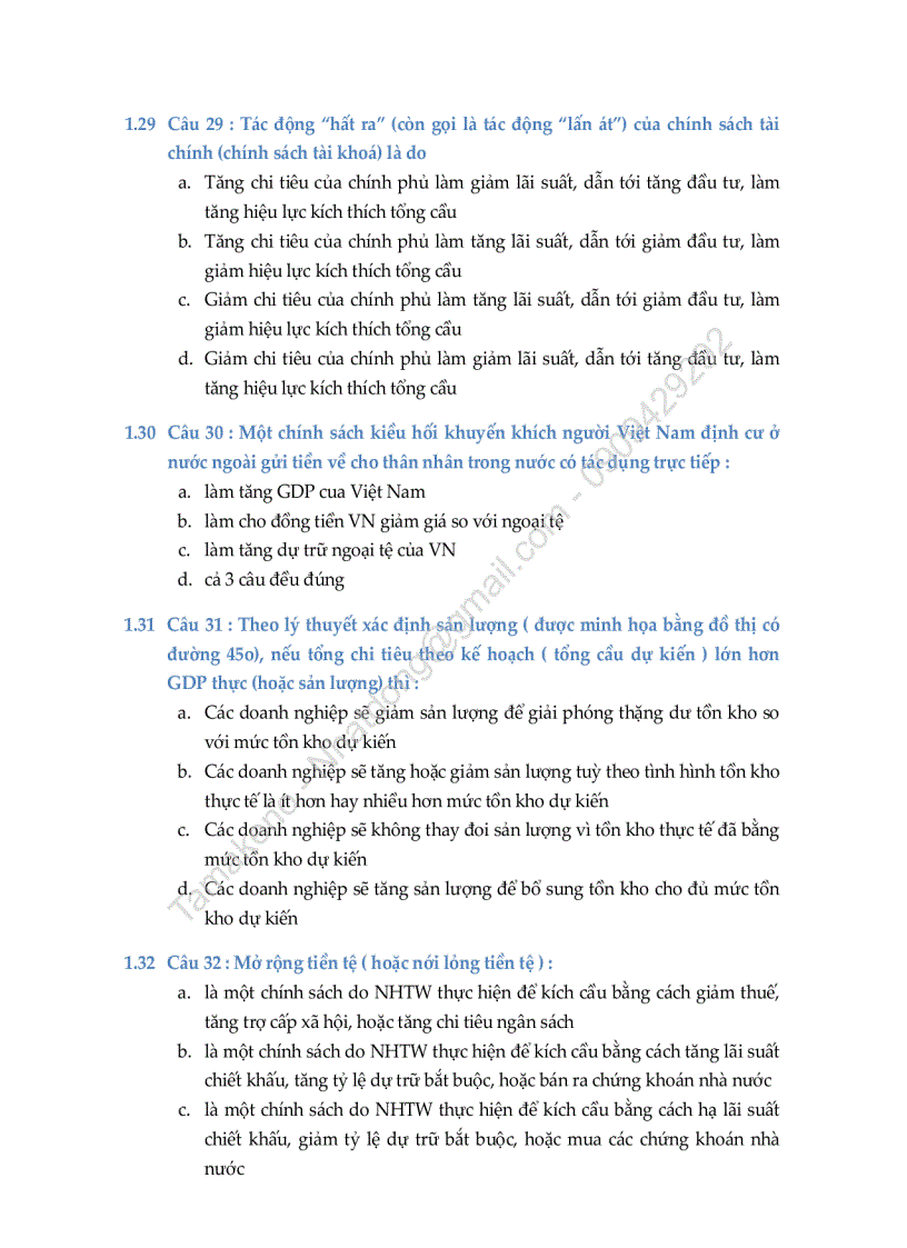 image for page Bộ đề thi trắc nghiệm kinh tế vĩ mô 1