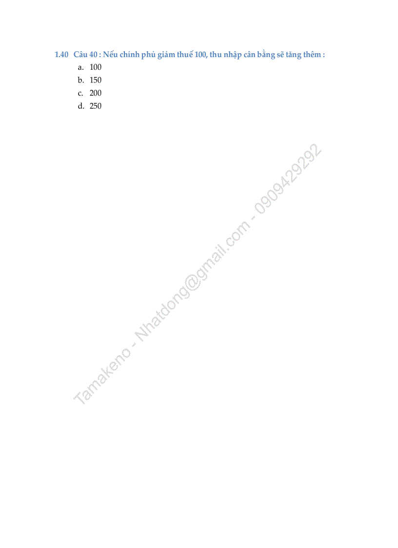 image for page Bộ đề thi trắc nghiệm kinh tế vĩ mô 1