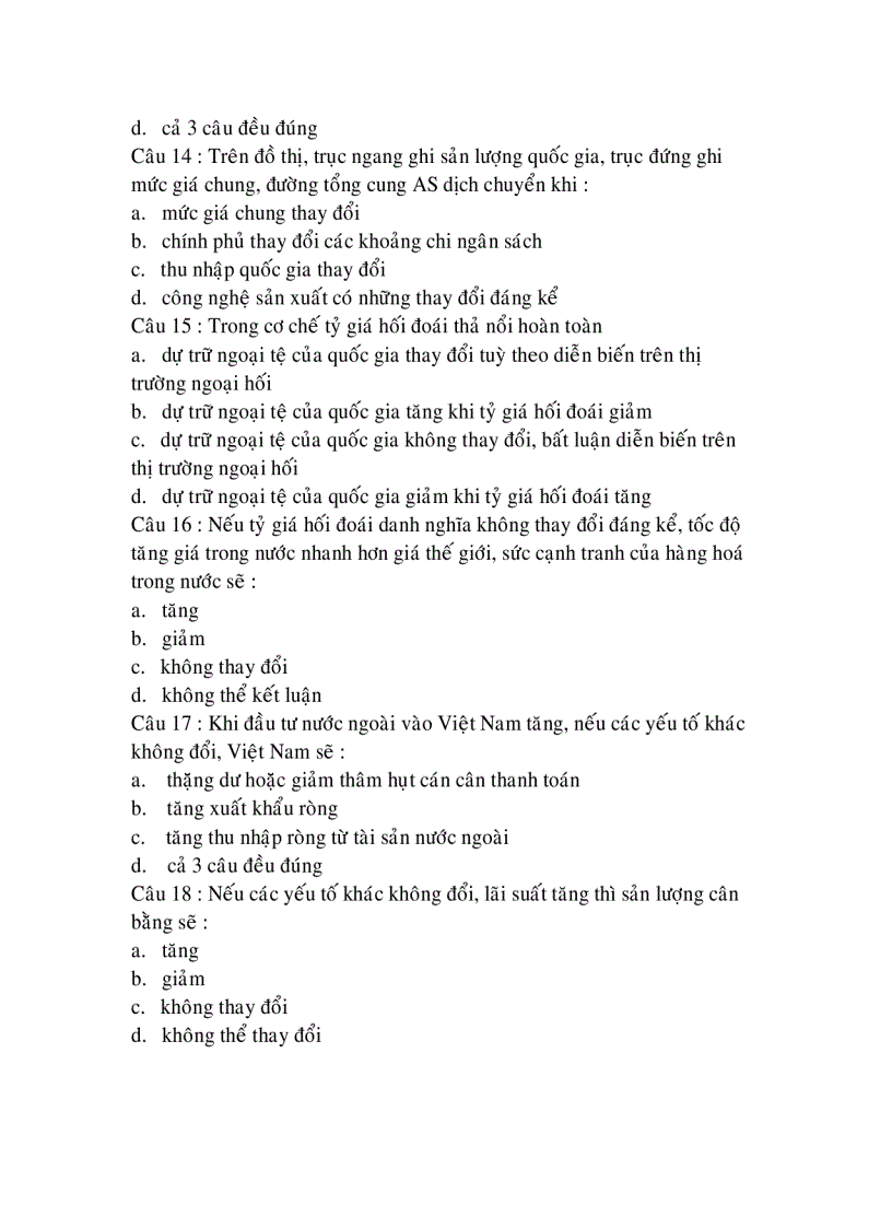 image for page Bộ đề thi trắc nghiệm kinh tế vĩ mô 2