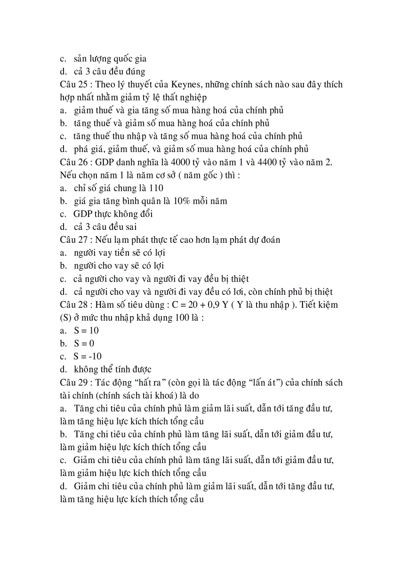 image for page Bộ đề thi trắc nghiệm kinh tế vĩ mô 2