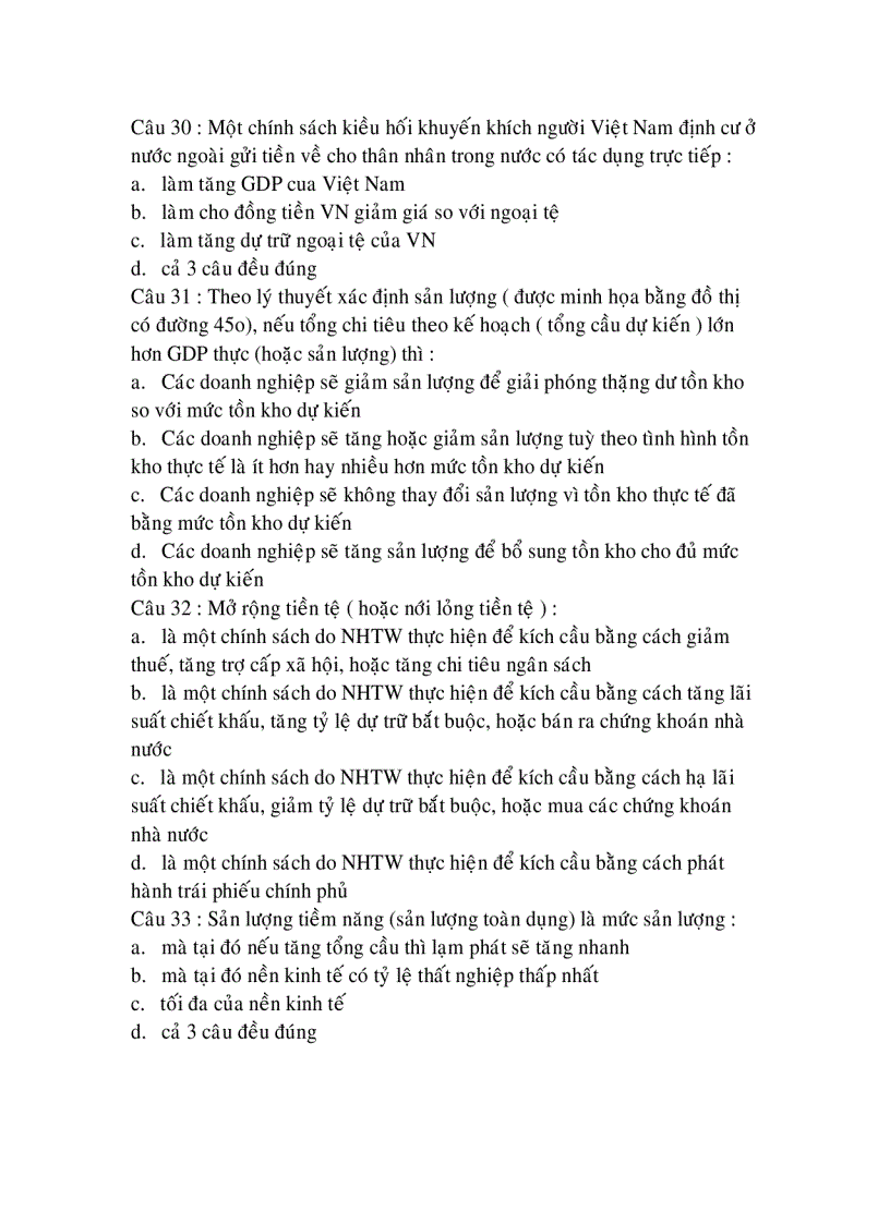 image for page Bộ đề thi trắc nghiệm kinh tế vĩ mô 2