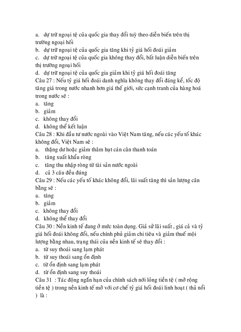 image for page Bộ đề thi trắc nghiệm kinh tế vĩ mô 2