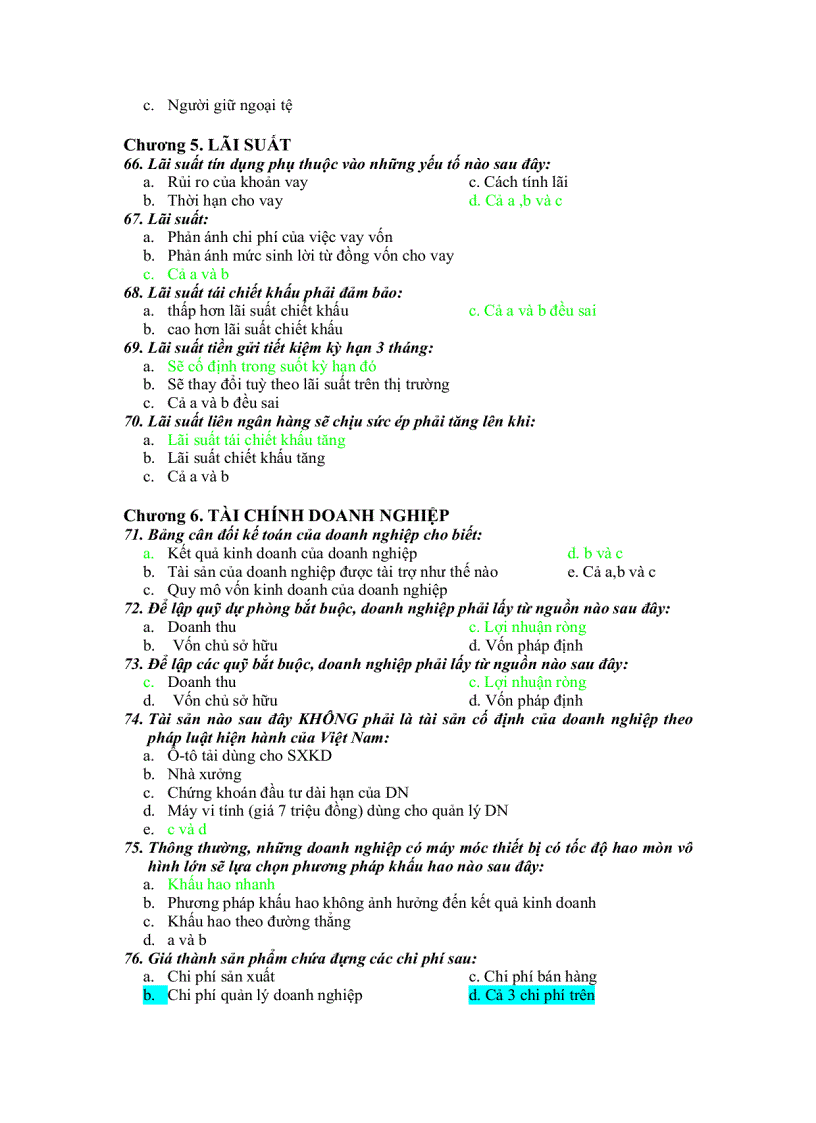 image for page Đề thi trắc nghiệm môn tài chính tiền tệ