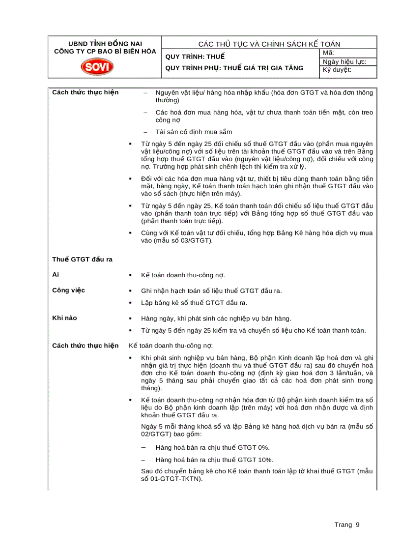 image for page Quy trình thuế và bài tập môn thuế