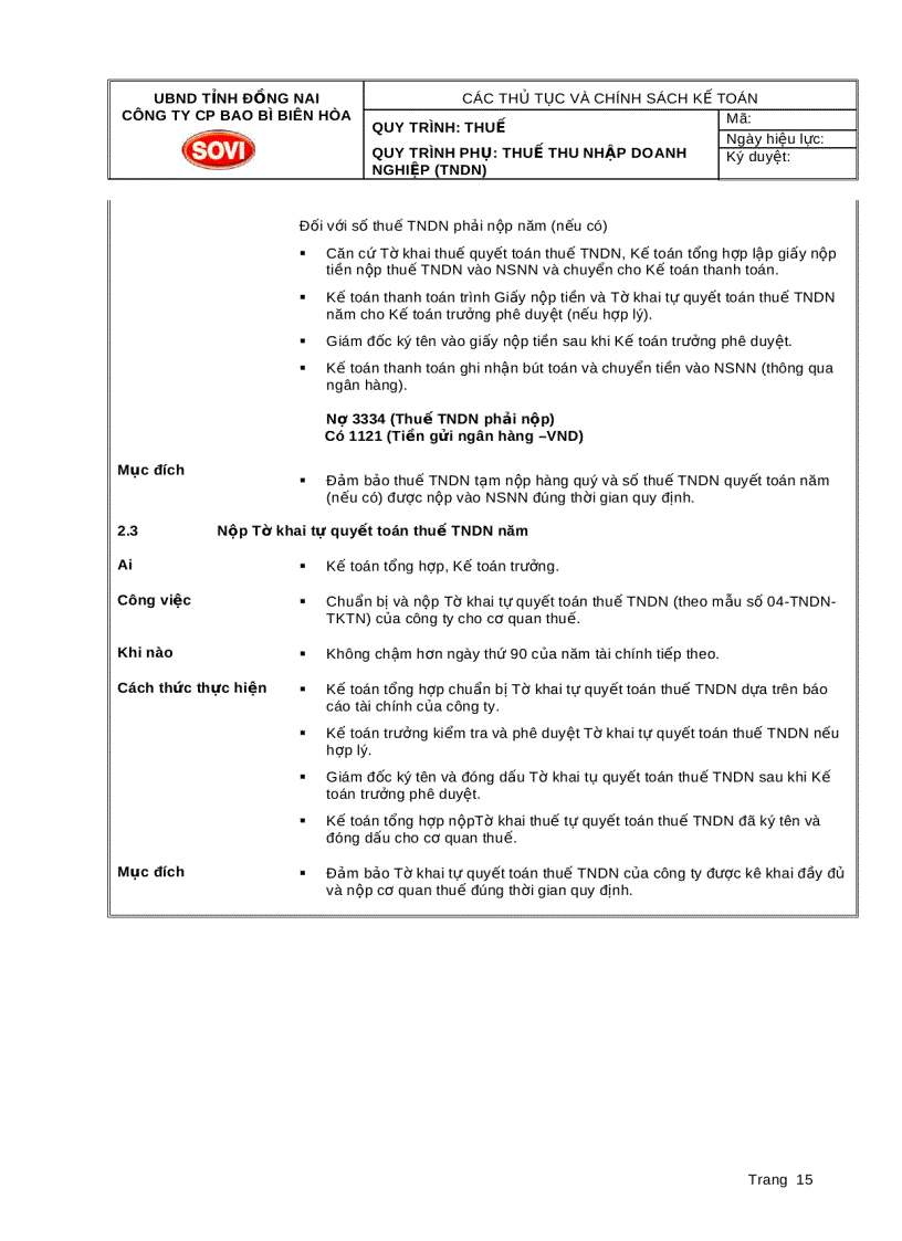 image for page Quy trình thuế và bài tập môn thuế