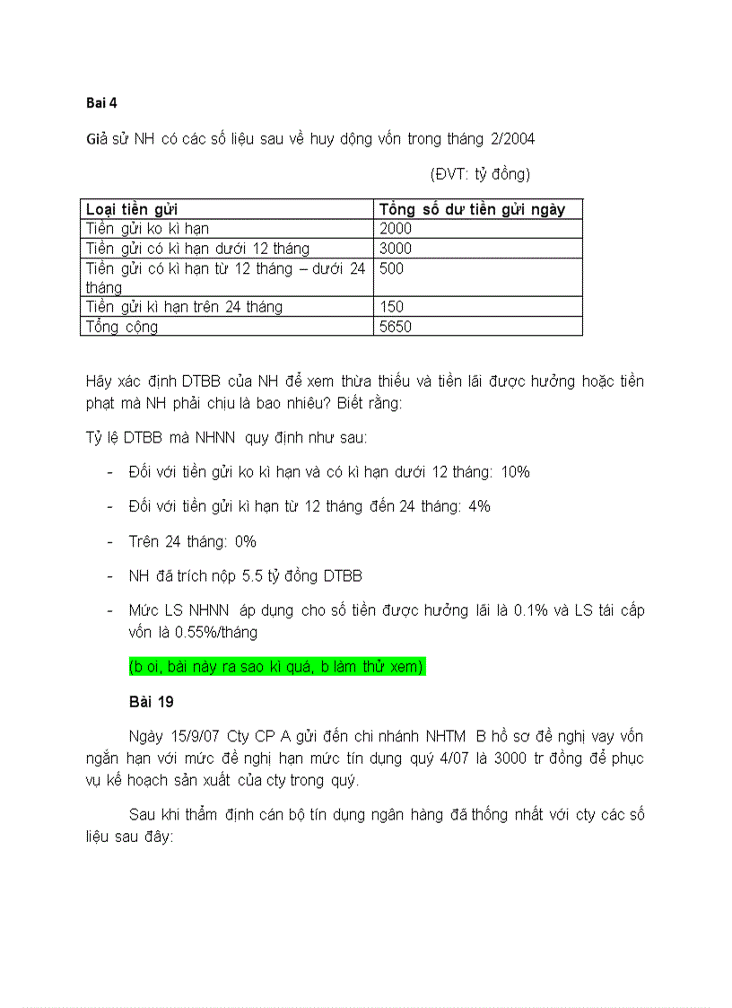 image for page Một số đề thi Nghiệp vụ ngân hàng thương mại