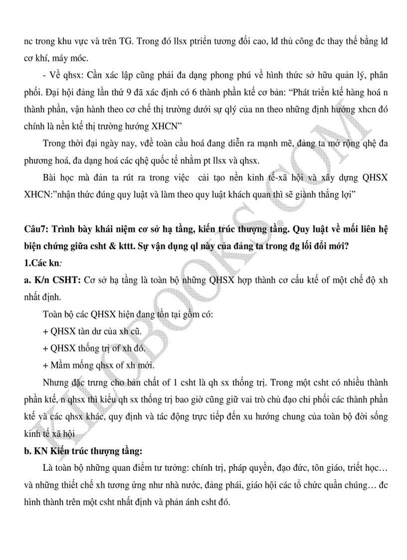 image for page Bộ đề cương ôn thi tốt nghiệp chính trị có đáp án