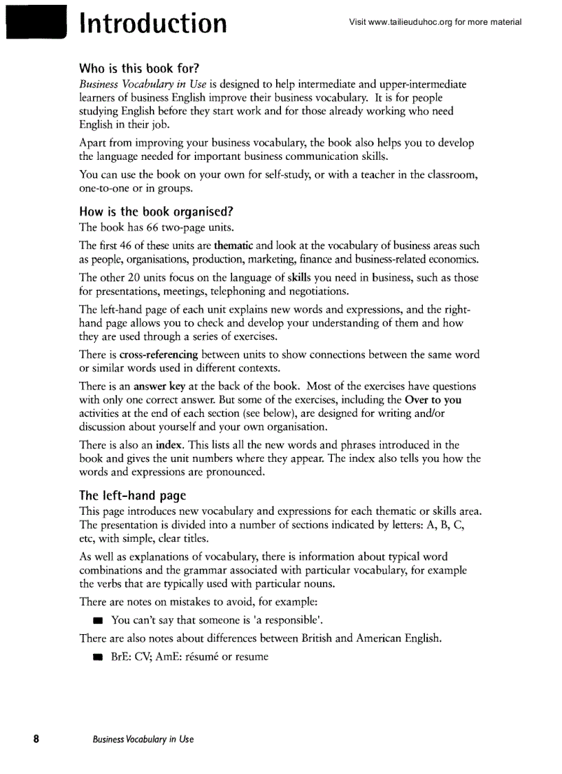 image for page Business Vocabulary in Use Bill Mascul