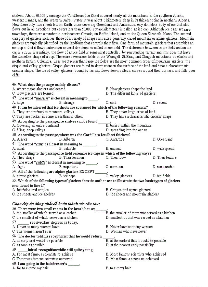 image for page Đề thi thử Tiếng Anh