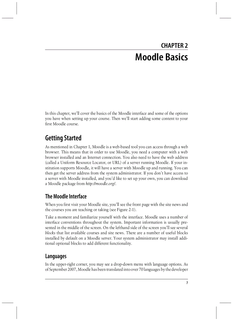 image for page Using moodle