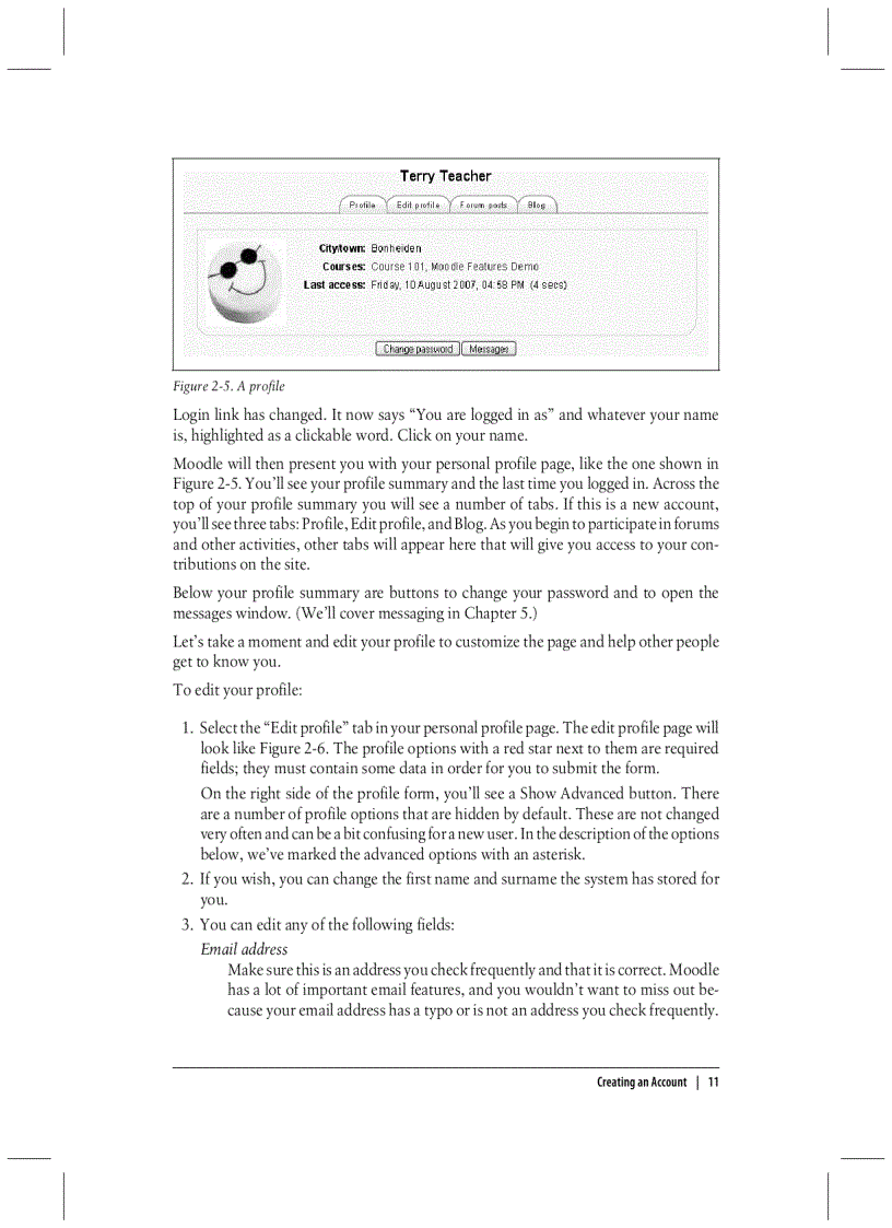 image for page Using moodle