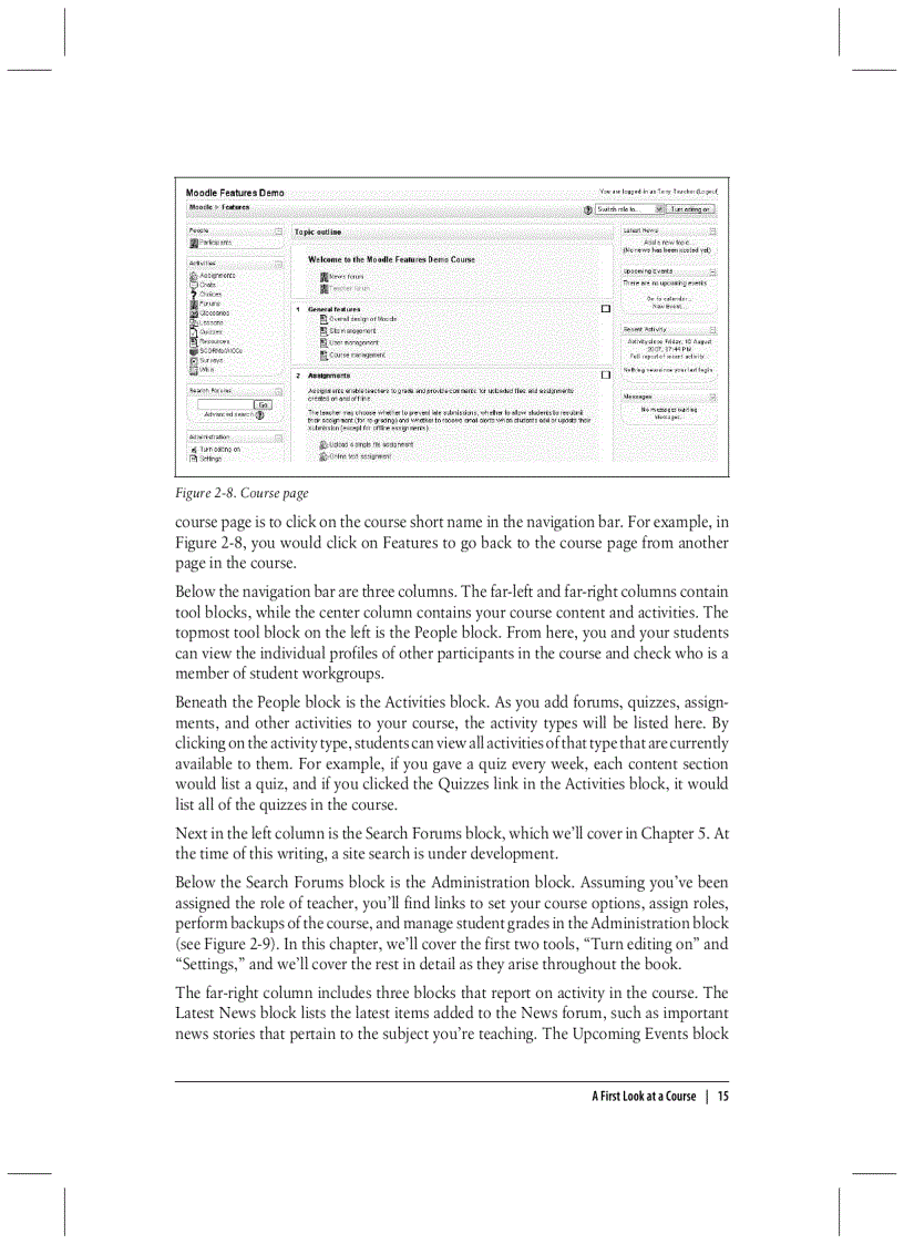 image for page Using moodle
