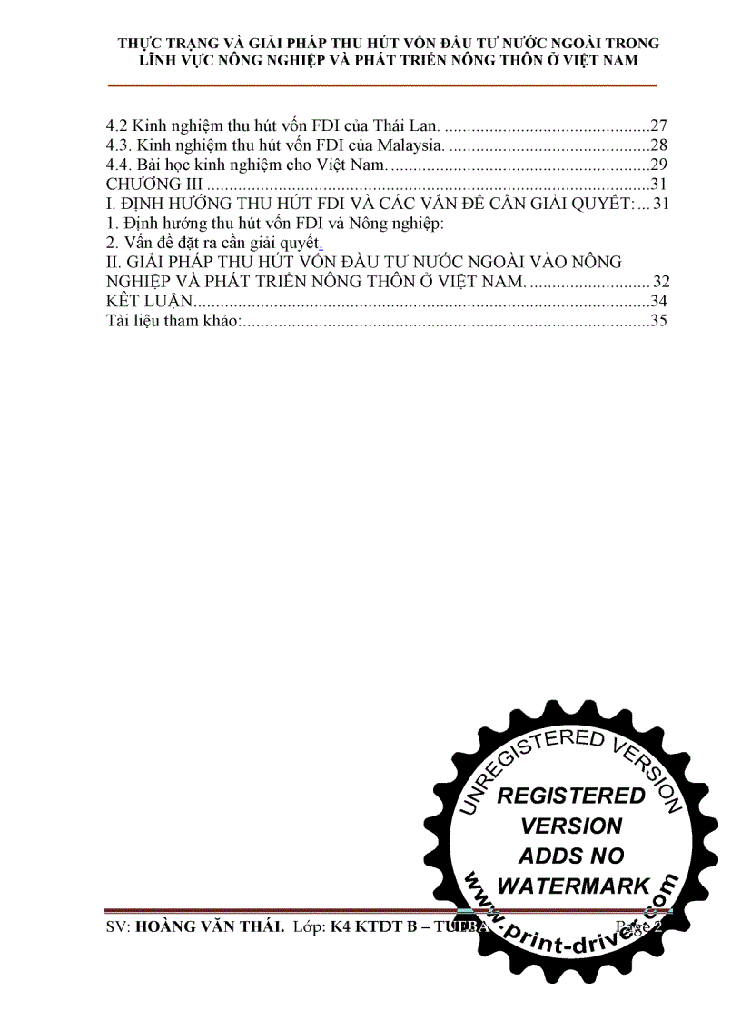 image for page Thực trạng và giải pháp thu hút vốn đầu tư nước ngoài trong lĩnh vực nông nghiệp và phát triển nông thôn ở Việt Nam