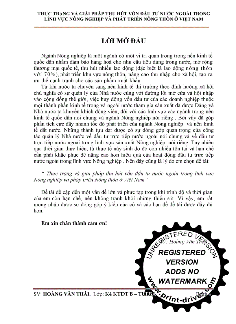 image for page Thực trạng và giải pháp thu hút vốn đầu tư nước ngoài trong lĩnh vực nông nghiệp và phát triển nông thôn ở Việt Nam