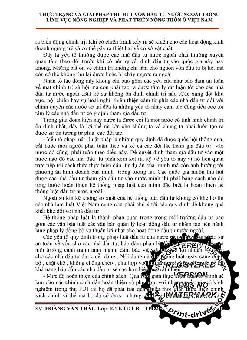 image for page Thực trạng và giải pháp thu hút vốn đầu tư nước ngoài trong lĩnh vực nông nghiệp và phát triển nông thôn ở Việt Nam