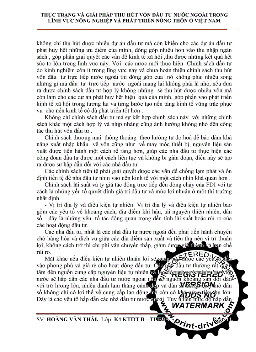 image for page Thực trạng và giải pháp thu hút vốn đầu tư nước ngoài trong lĩnh vực nông nghiệp và phát triển nông thôn ở Việt Nam