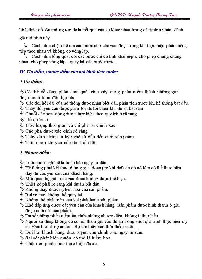 image for page Mô hình thác nước