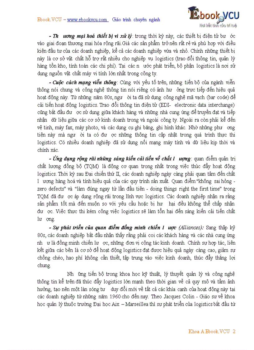 image for page Giáo trình quản trị Logistics kinh doanh