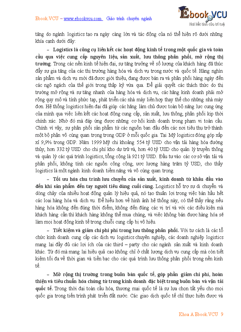 image for page Giáo trình quản trị Logistics kinh doanh