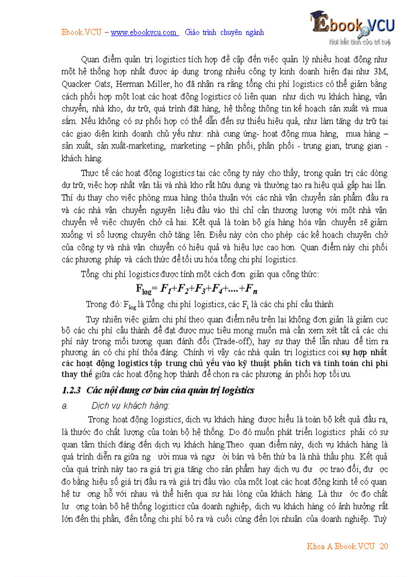 image for page Giáo trình quản trị Logistics kinh doanh