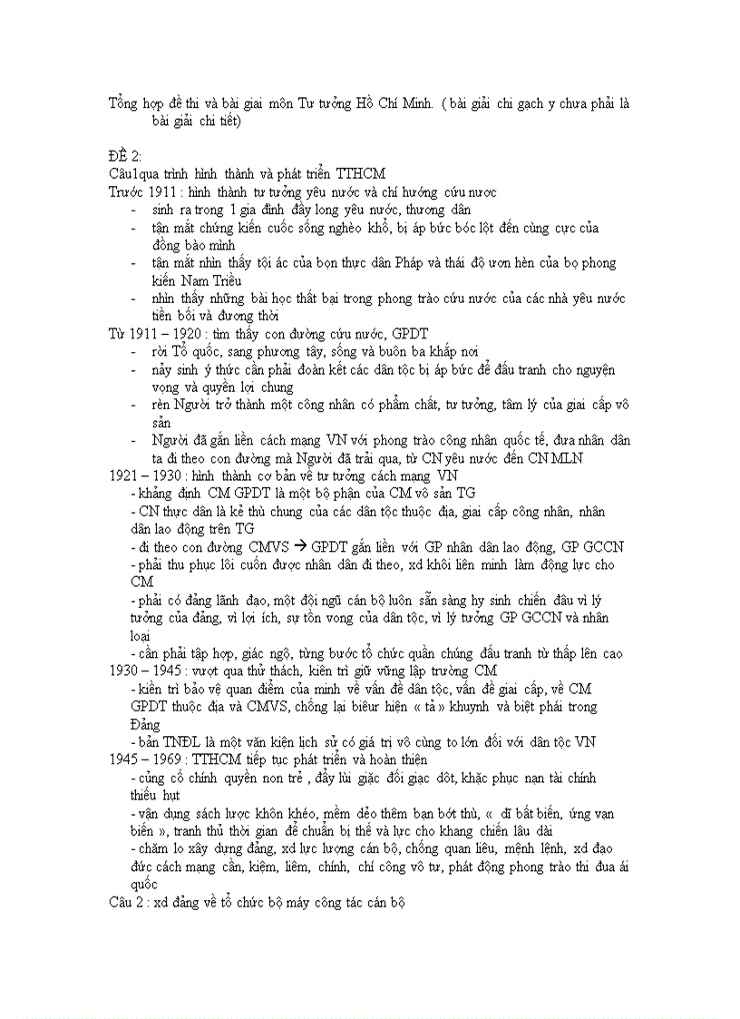 image for page Ngân hàng đề thi và bài giải môn TTHCM trường ĐHTM