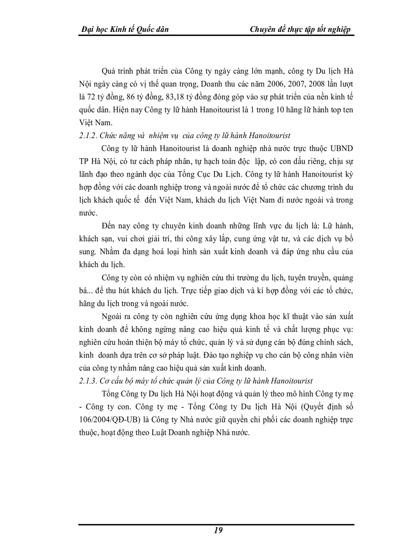 image for page Một số thực trạng và giải pháp thúc đẩy hoạt động kinh doanh lữ hành nội địa tại công ty Lữ hành Hanoitourist