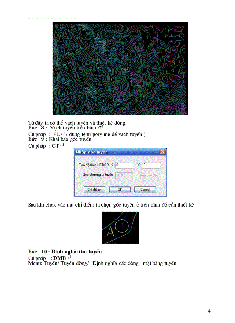 image for page Hướng dẫn các bước thiết kế đường bằng NOVA