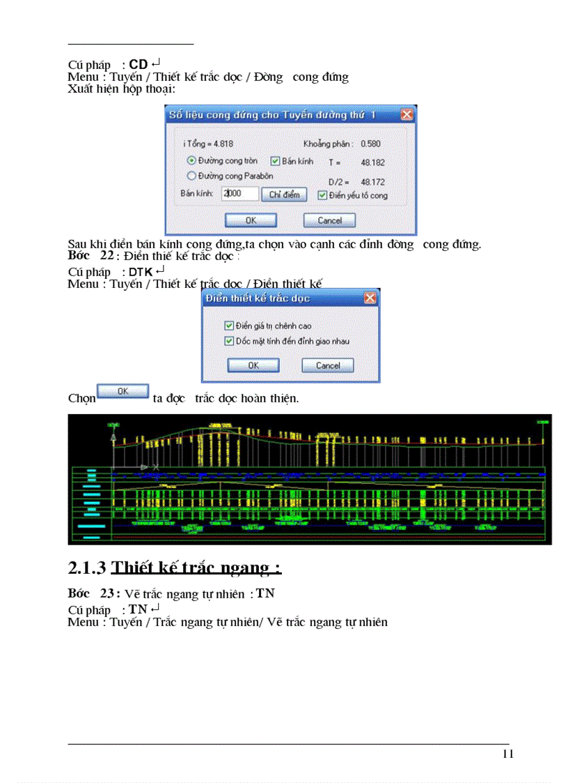 image for page Hướng dẫn các bước thiết kế đường bằng NOVA