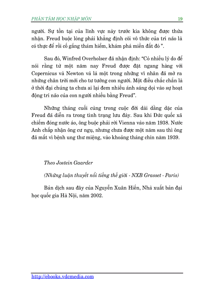 image for page Phân Tâm học nhập môn phần đầu