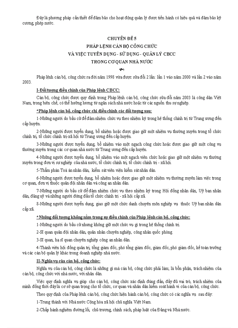 image for page Tài liệu ôn thi công chức Quản lý nhà nước