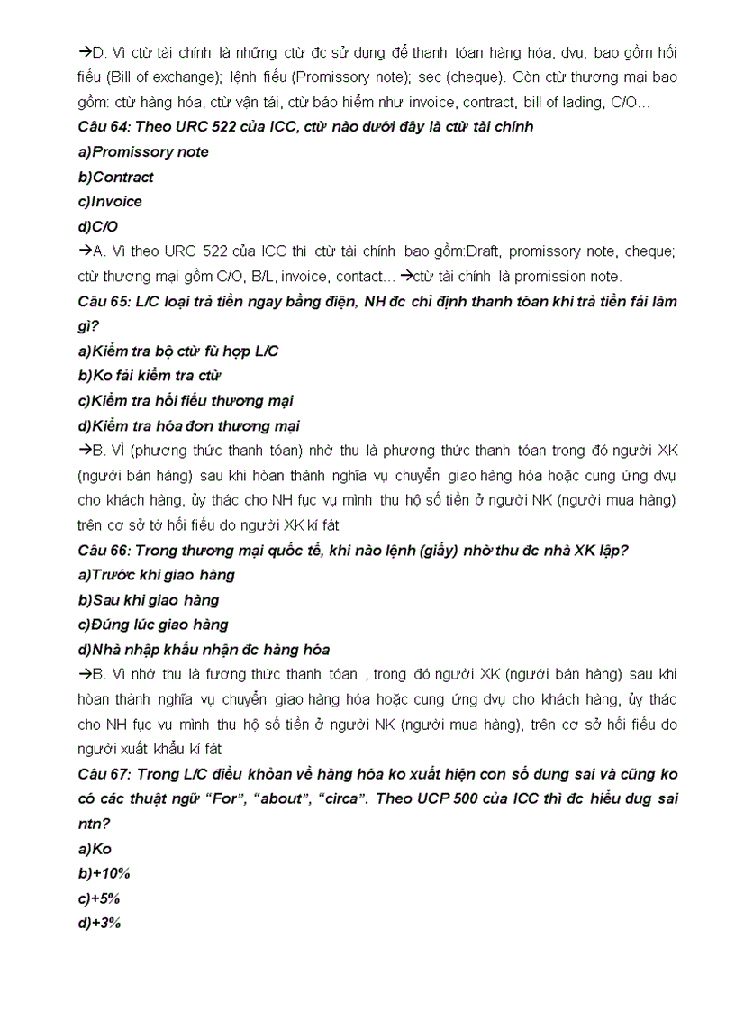 image for page Đề thi trắc nghiệm thanh toán quốc tế có đáp án