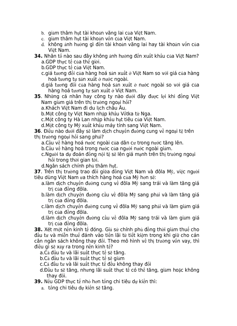 image for page Đề thi KT Vĩ Mô trắc nghiệm cao học kinh tế