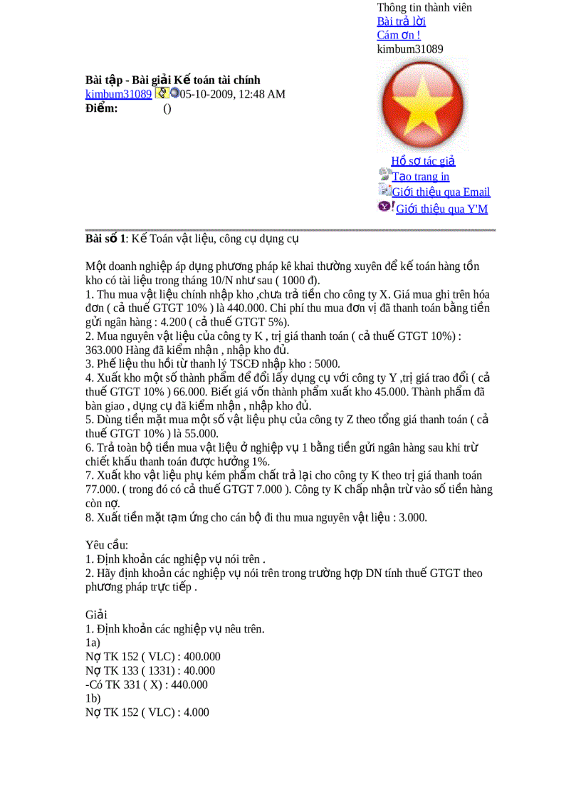 image for page Bài tập Bài giải Kế toán tài chính