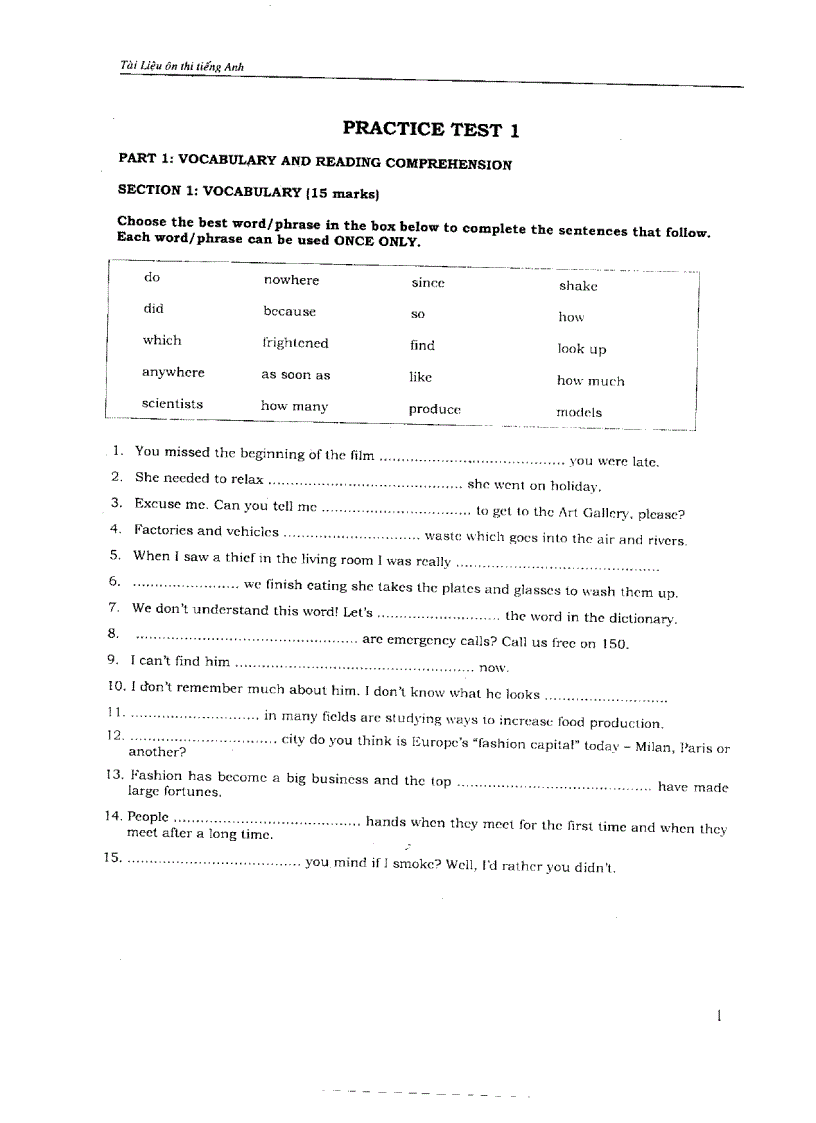 image for page Tài liệu Ôn Thi Cao Học môn Tiếng Anh