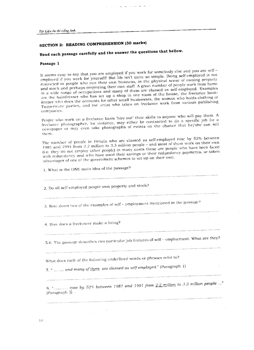 image for page Tài liệu Ôn Thi Cao Học môn Tiếng Anh